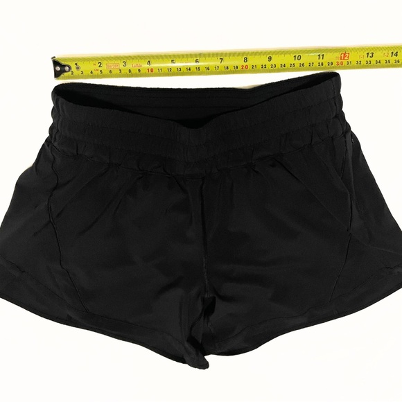 Lululemon Athletica Women's Black Running Shorts - Size 8 - Picture 5 of 6